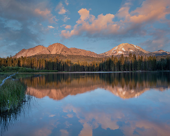 Lassen's Sunset - Manzanita Lake