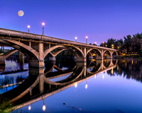 Moon Rise Diestlehorst Bridge - Redding