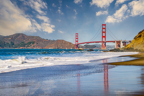Golden Gate Bridge  - Baker Beach San Francisco